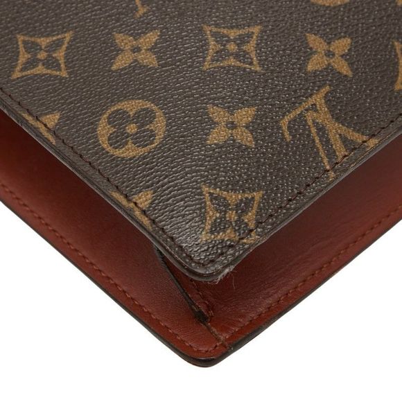 Louis Vuitton Monogram Monceau 28 Handbag Shoulder Bag 2WAY M51185 Brown PVC - Picture 8 of 10